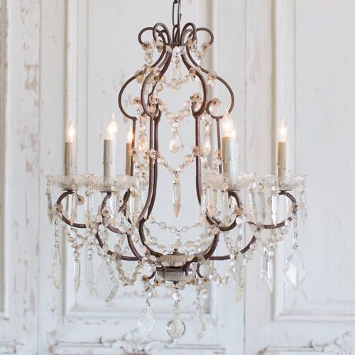 Antique French Glass Crystal Chandelier CHVP06048 ADD MORE CRYSTAL .