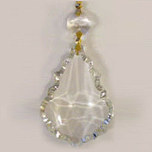 40 Clear Glass Chandelier Crystals Prisms French Pendant Drops .
