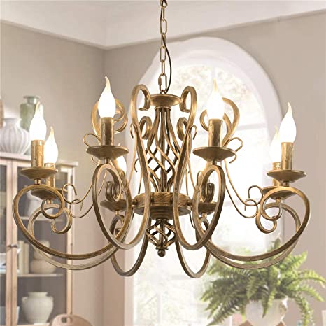 Ganeed Chandeliers, 8 Lights French Country Pendant Chandelier .