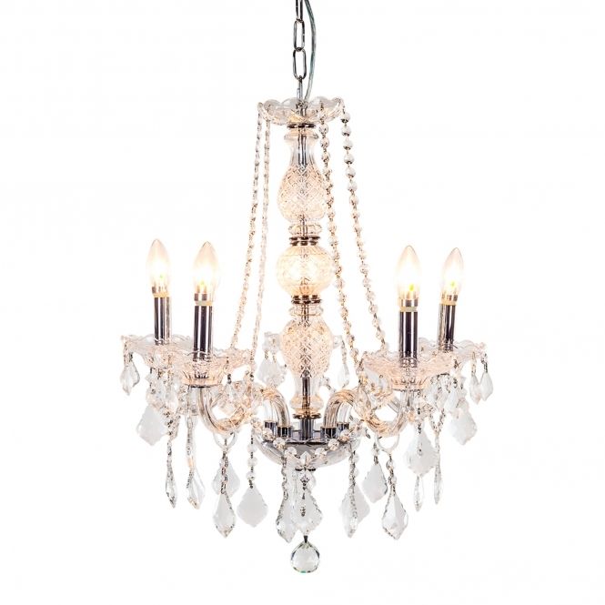 5 Branch Antique French Style Chandelier | French antiques .