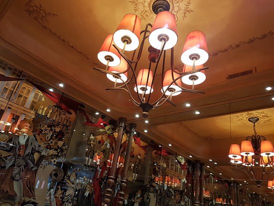 French-style Chandeliers - Picture of Cafe de la Comedie, Paris .