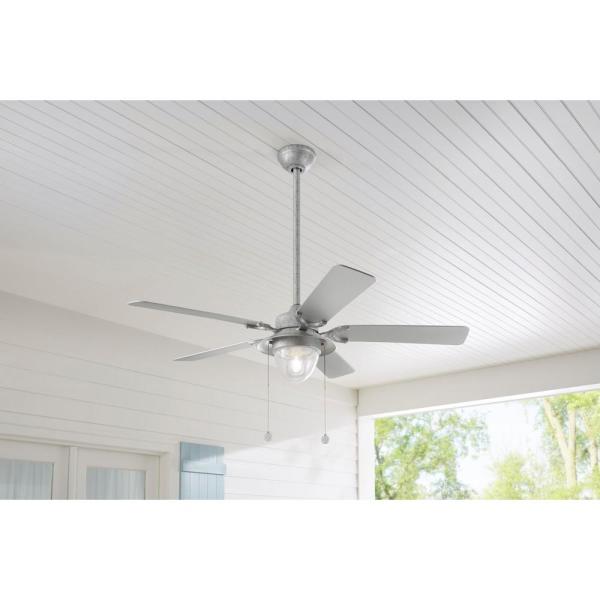 Home Decorators Collection Hanahan 52 in. LED Outdoor Galvanized .