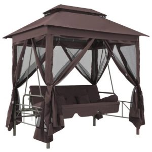 Gazebo Swing Chair Garden Leisure Outdoor Hammock Backyard Canopy .