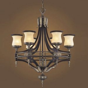 ELK 2431-6 Georgian Court 6-Light Chandelier - ELK-2431