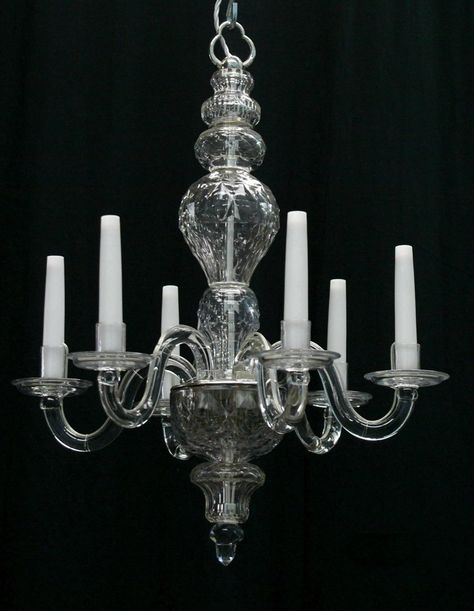 Small 6 light Georgian chandelier - A small early Georgian style .