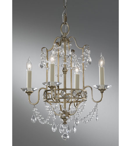 Feiss F2476/4GS Gianna 4 Light 16 inch Gilded Silver Mini .