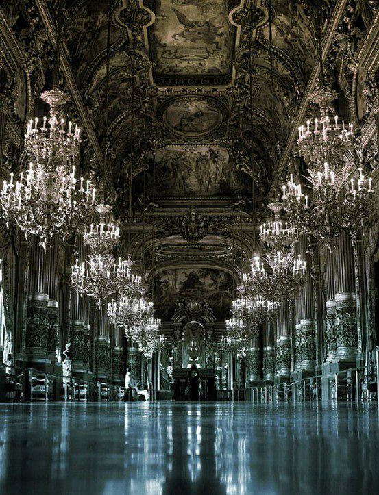 Moments (Στιγμές): Paris Opera House with its giant chandelie