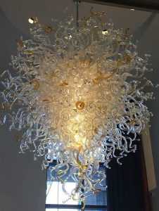 Hand blown glass chandelier, glass blown chandeliers | Blown glass .