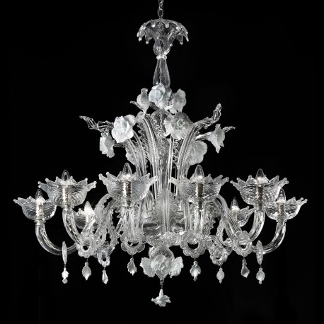 Artico" Murano glass chandelier - Murano glass chandelie