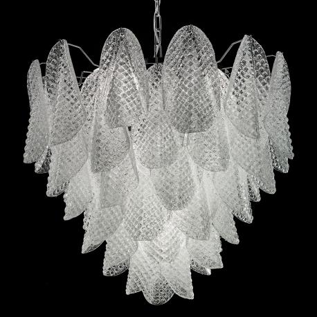 Rita" Murano glass chandelier - Murano glass chandelie