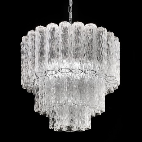 Tronchi" Murano glass chandelier - Murano glass chandelie