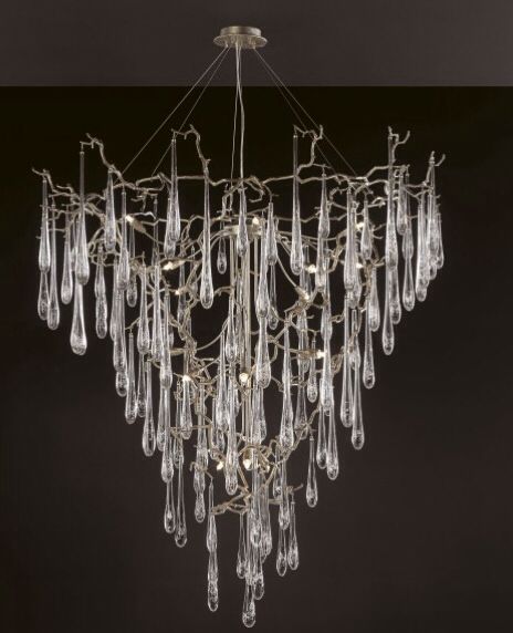 S1 Glass droplet chandelier. | Chandelier, Led crystal chandelier .