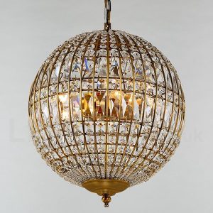 Globe Modern LED K9 Crystal Ceiling Pendant Light Indoor .