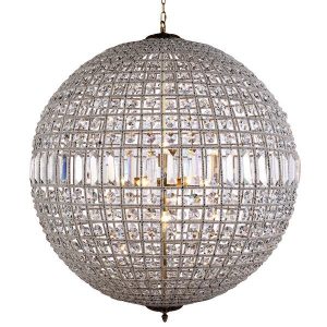 Shop Elegant Lighting 1205G36 Olivia 36" Wide 8 Light Crystal .