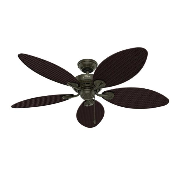 Hunter Bayview 54 in. Indoor/Outdoor Provencal Gold Ceiling Fan .
