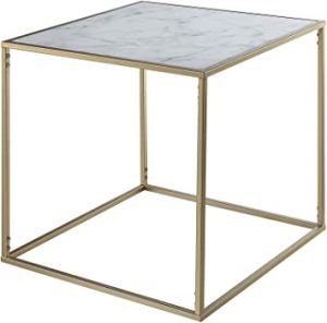 Amazon.com: Convenience Concepts Gold Coast Faux Marble End Table .