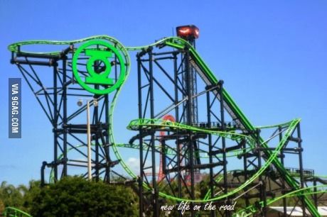 The Green Lantern 120 degree drop. Gold Coast Australia. (With .