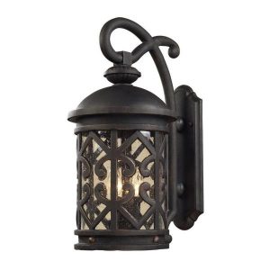 Titan Lighting Tuscany Coast 2-Light Outdoor Weathered Charcoal .