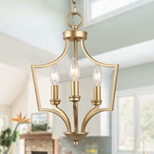 KSANA Matte Gold Modern Chandelier Small Pendant Light Fixture for .