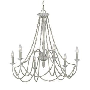 Feiss Maryville 6-Light Washed Grey Chandelier F3240/6WGR - The .