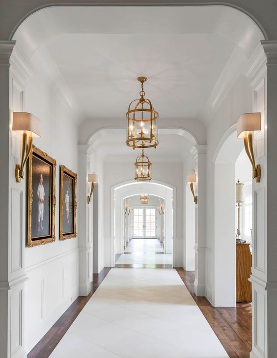 Find the Right Chandelier to Meet Your Unique Needs | Long hallway .