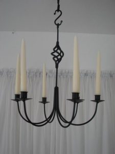 Wrought Iron Chandeliers and Hanging Candle Holders - Candoliers .