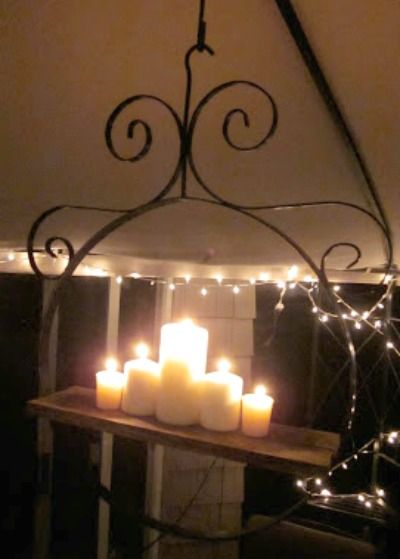 Repurposed Hanging Candle Chandelier | Candle chandelier, Hanging .