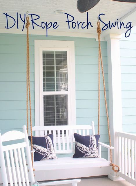 DIY Rope Porch Swing: put together the perfect hanging seat on .