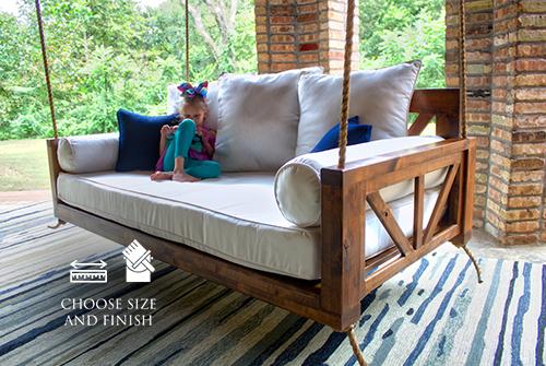 Avery Wood Porch Swing Bed Daybed, Twin or Crib Size by James and .