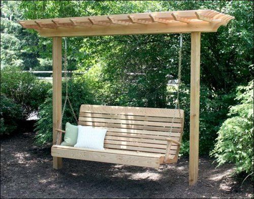 Freestanding Yard Swings | it's a compact arbor that is cleverly .