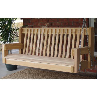 Arianna Hardwood Hanging Porch Swing with Stand | Porch swing .