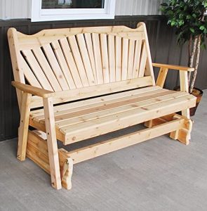 Amazon.com: Cedar Porch Glider Bench Outdoor Patio Gliding Bench .