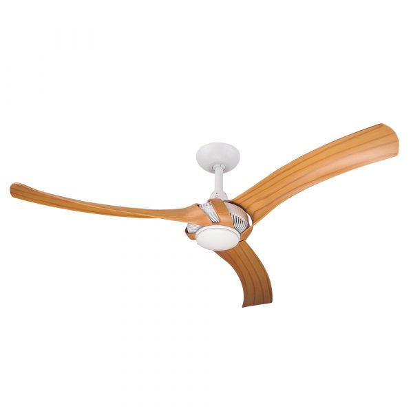 Aeroforce 2 52" AC Ceiling Fan White with Bamboo Blades - Harvey .