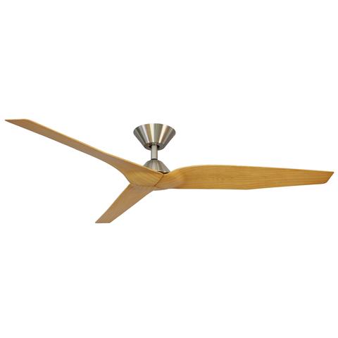 Infinity-i 54" DC Ceiling Fan Brushed Chrome and Timber Look .