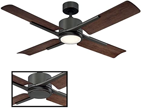 Amazon.com: Cervates Indoor/Outdoor 4-Blade Smart Ceiling Fan 56in .