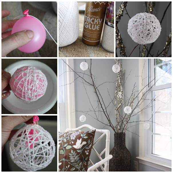 Wonderful DIY Yarn Ball Ornaments for Christm