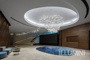 Ocean Park Marriott Hotel custom chandelier by Lasvit – ILLUMNI .