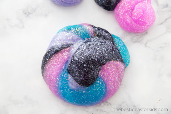 Galaxy Slime - Easy 3 Ingredient Recipe! - The Best Ideas for Ki