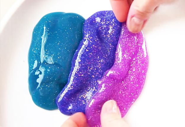 How to Make Glitter Galaxy Slime | Easy crafts for kids fun, Fun .