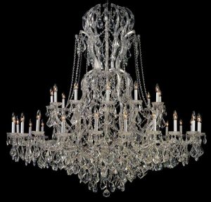 Large Crystal Chandeliers For Big, Luxurious Spac