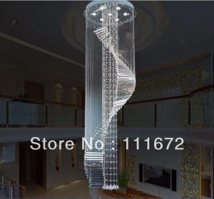 Huge crystal stairs lamp (mit Bildern) | Kronleuchter modern .