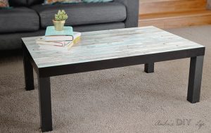 Ikea Lack Coffee Table Makeover - The Easiest kind - Anika's DIY Li