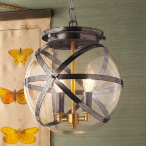 Steam Punk Hanging Lantern with Extra Chain - Shades of Lig