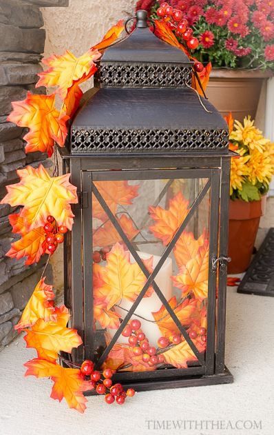 Pin by Noreen Purk on Fall | Fall lanterns, Fall decor, Fall de
