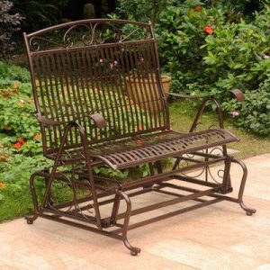 Fleur De Lis Living Nocona Patio Glider Bench | Outdoor glider .