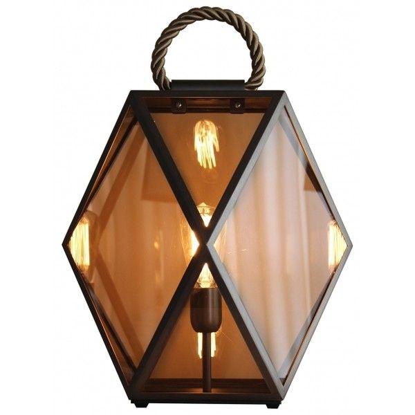 Muse Lantern Contardi Table Lamp (23,890 MKD) ❤ liked on Polyvore .