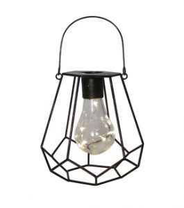 In the Garden Diamond Shaped Hanging Solar Lantern | JOA