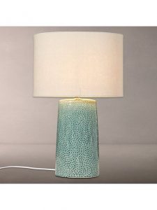 John Lewis & Partners Capelin Tall Dimpled Ceramic Table Lamp .