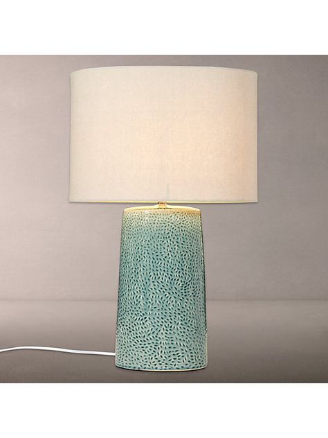 John Lewis & Partners Capelin Tall Dimpled Ceramic Table Lamp .
