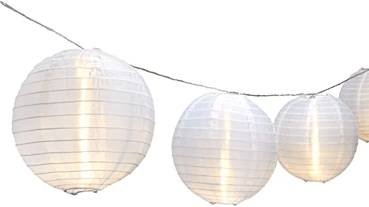 Amazon.com : Strand of 10 Lantern String Lights, Connectable, 8 .